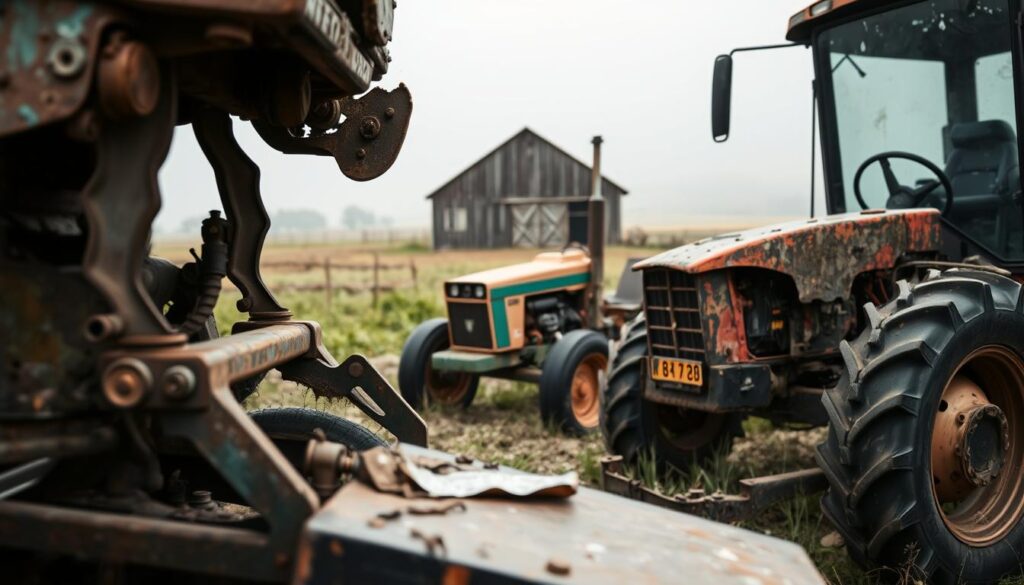 uszkodzenia mechaniczne ciągników