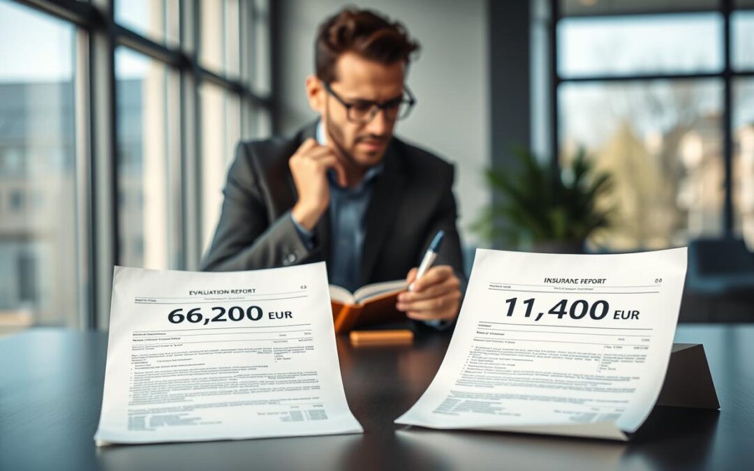 Wycena ubezpieczyciela 6 200 EUR vs MOTOEXPERT 11 400 EUR